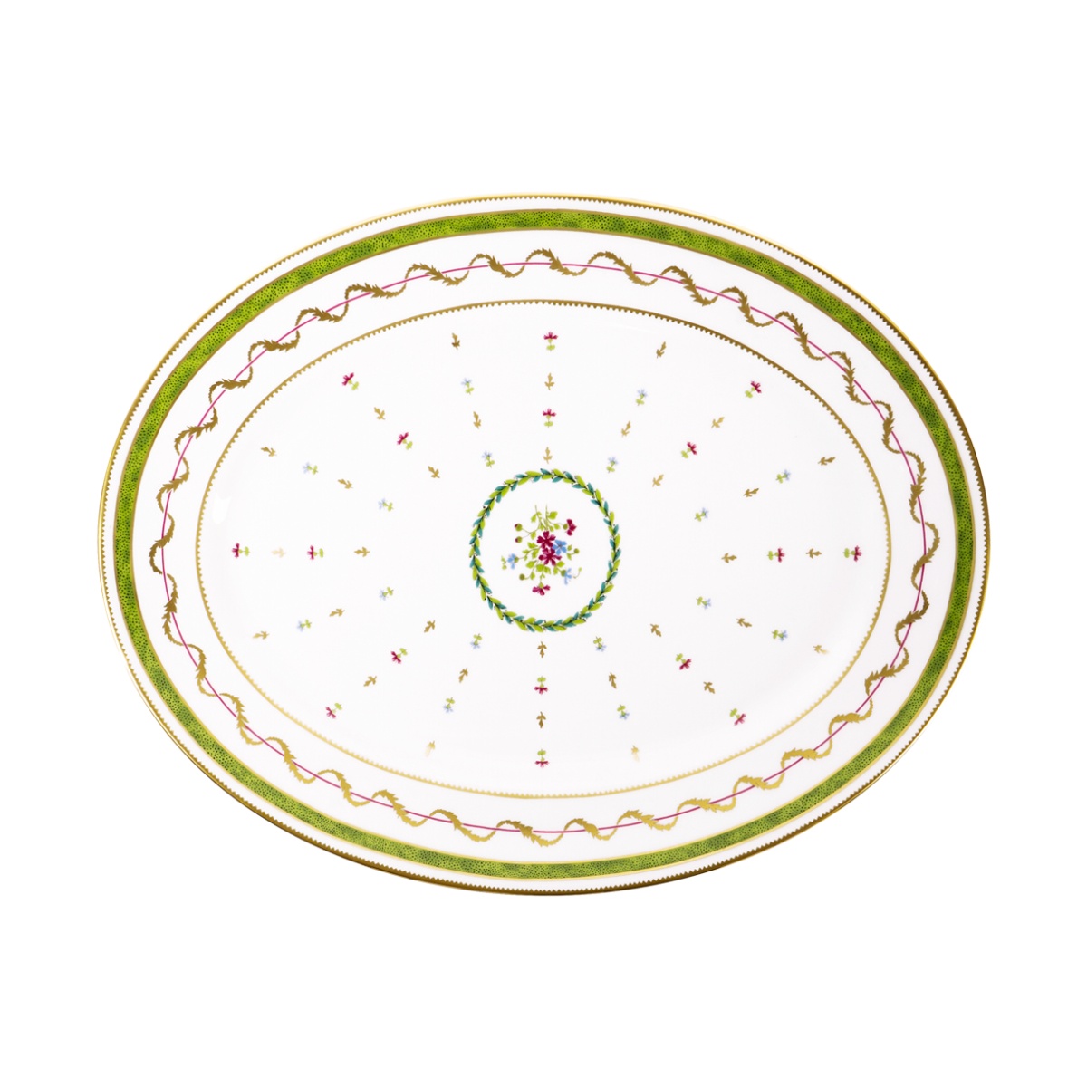 Haviland, Vieux paris vert, Oval dish