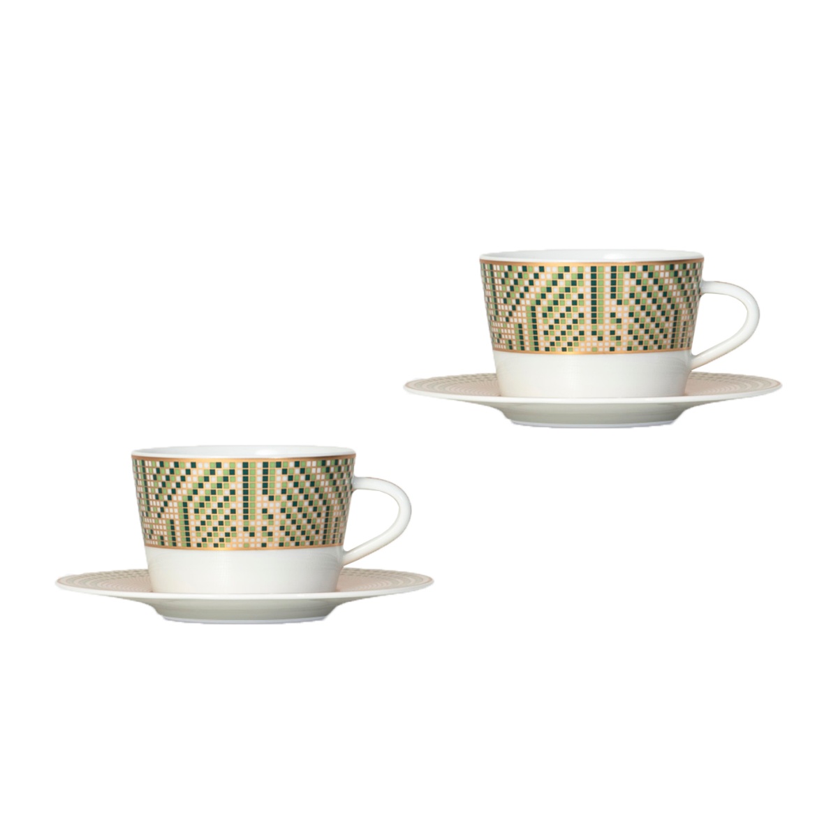 Bernardaud, Augusta, Tea cup and saucer gift box, set of 2
