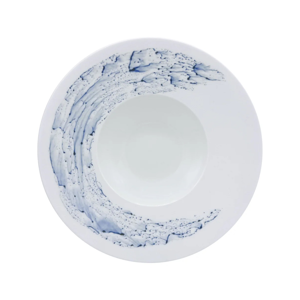 Jaune de Chrome, Blue impression, Rim soup plate