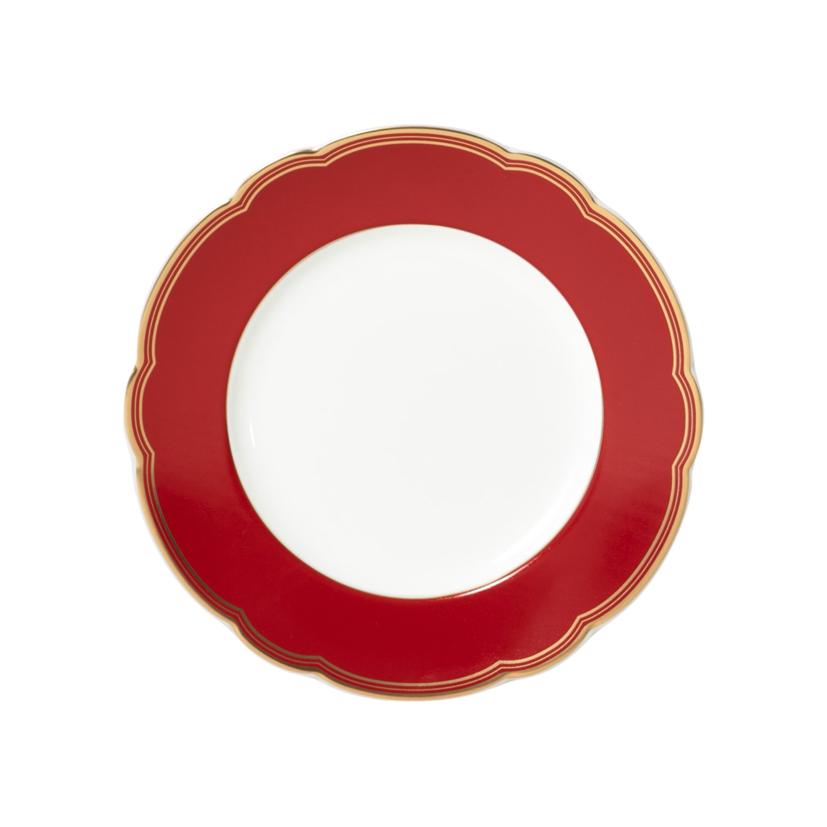 Bernardaud, Pompadour, Salad plate, red