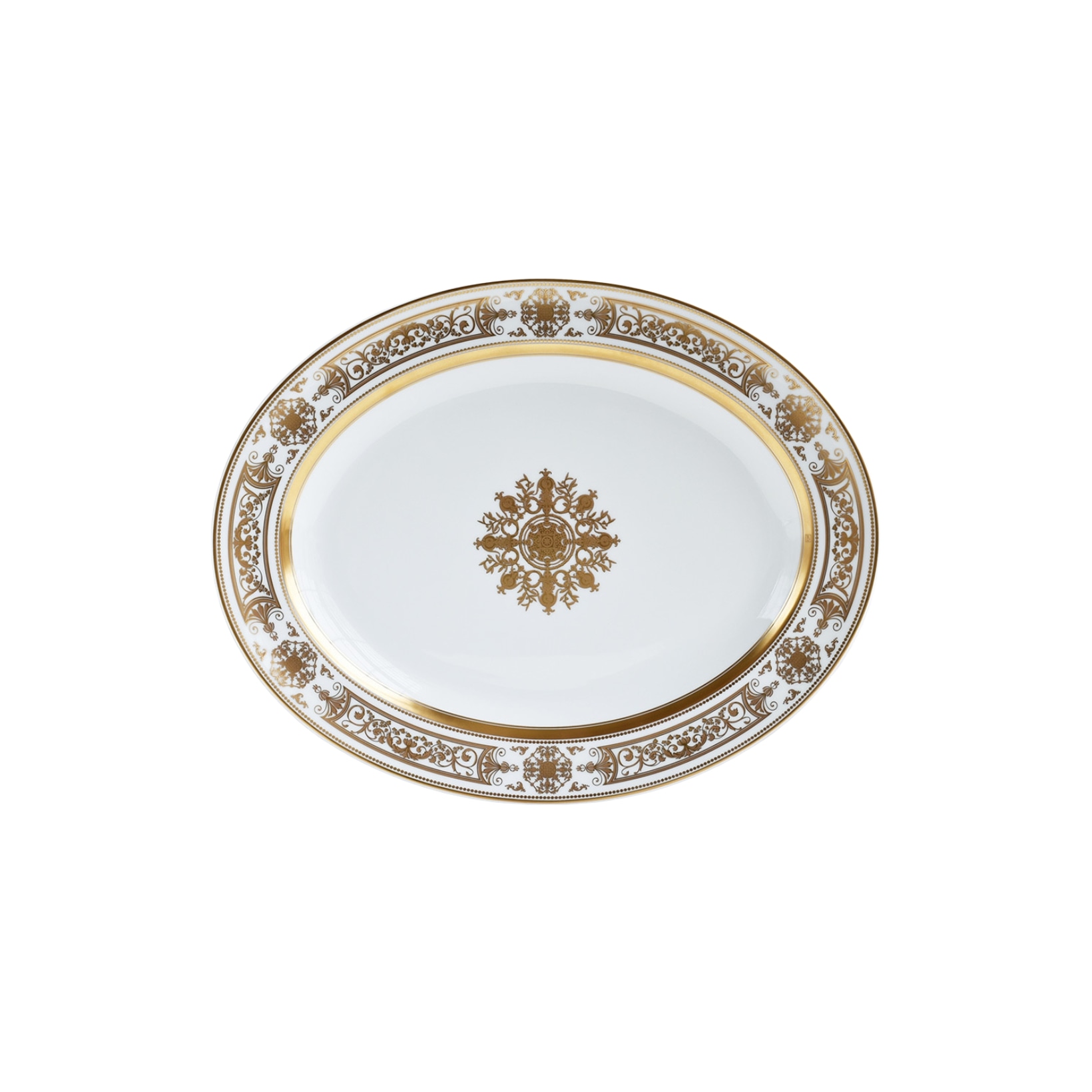 Bernardaud, AUX ROIS - OR, Oval platter 39,5 cm