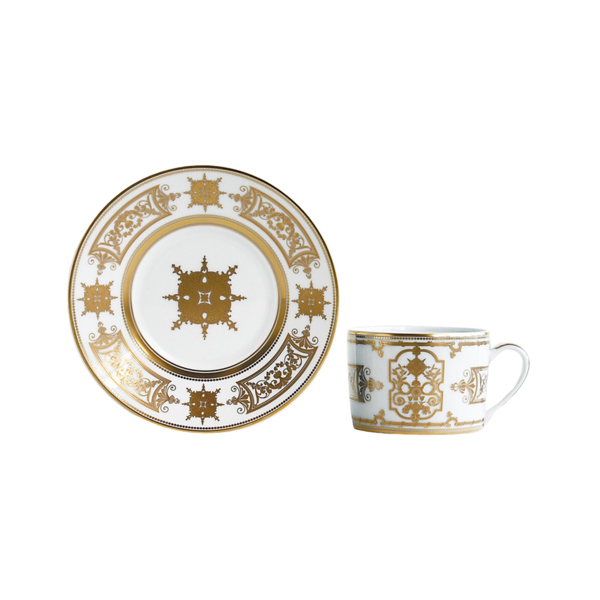 Bernardaud, AUX ROIS - OR, Ad cup & saucer