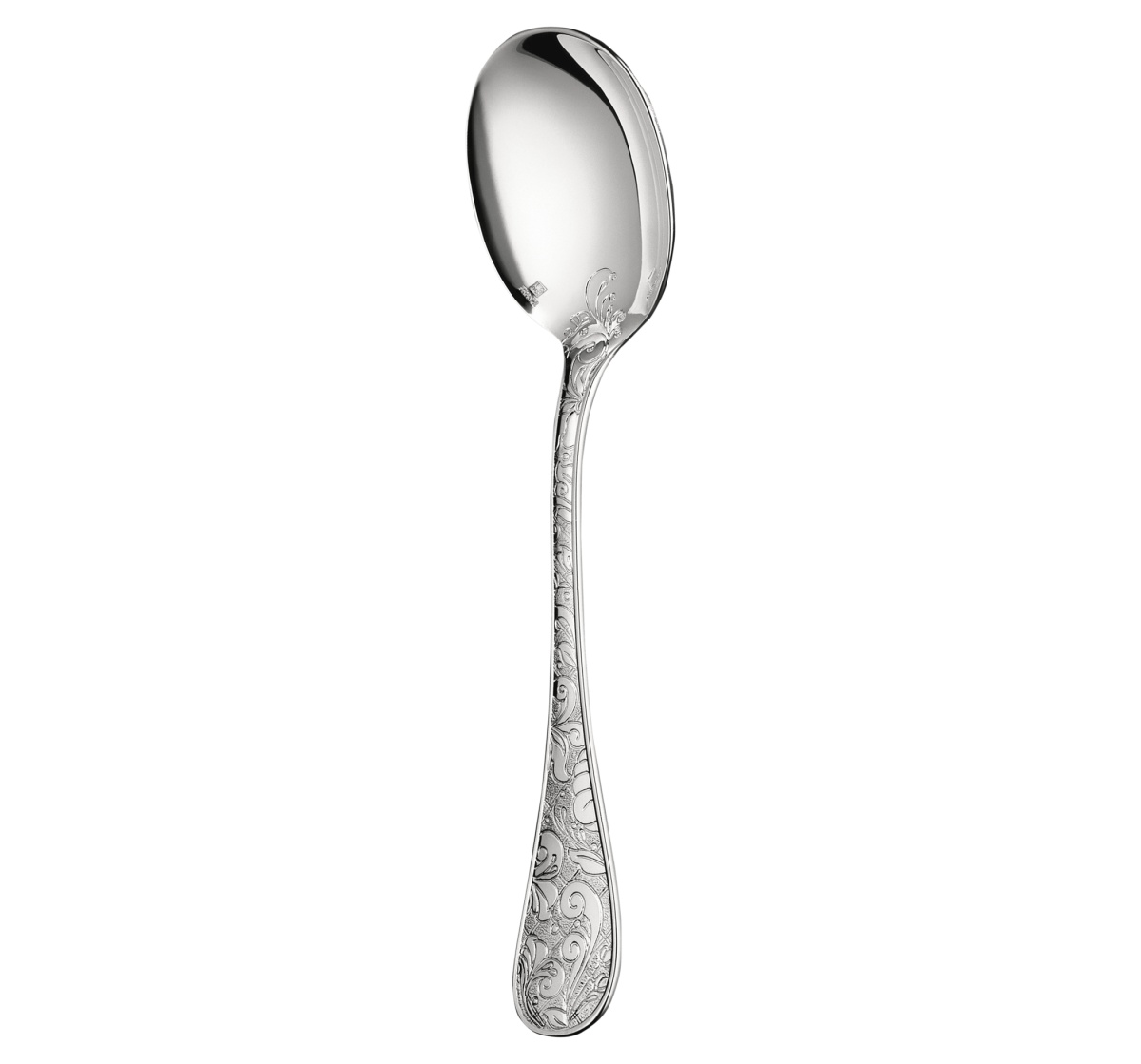 Christofle, Jardin d'Eden, silver plated, Cream soup spoon