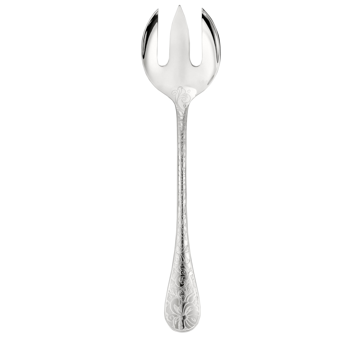 Christofle, Jardin d'Eden, silver plated, Salad serving fork