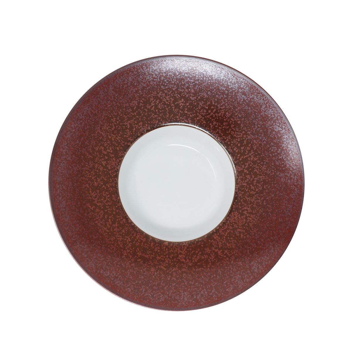 Jaune de Chrome, Red Granite, Rim soup plate, medium