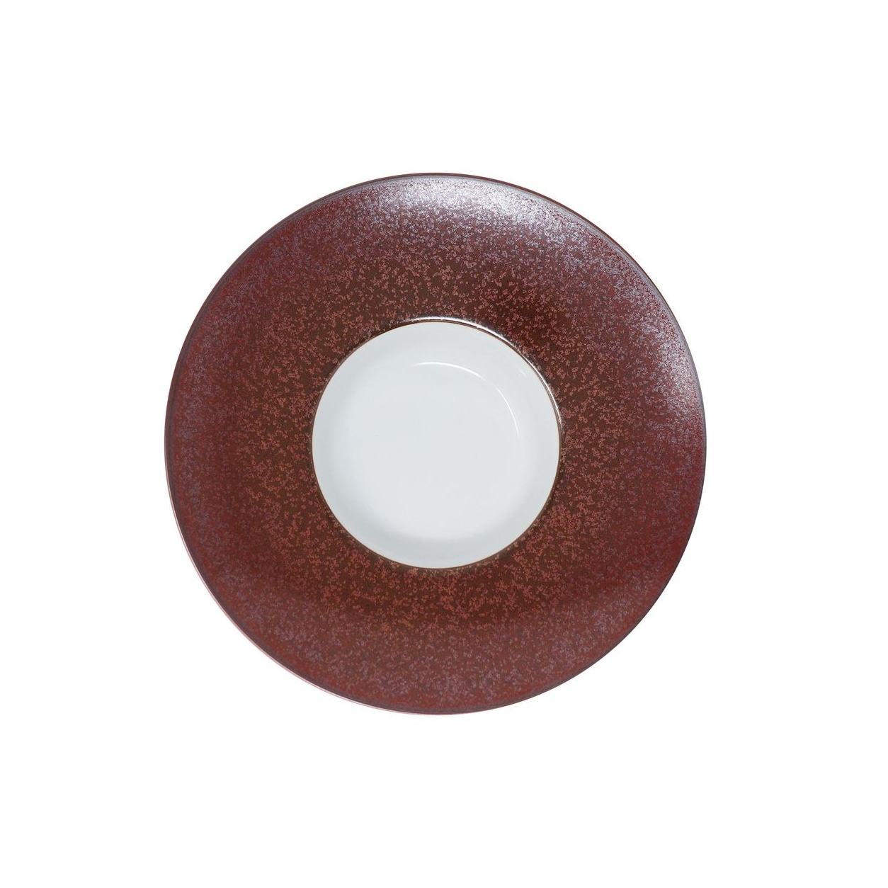 Jaune de Chrome, Red Granite, Rim soup plate, small