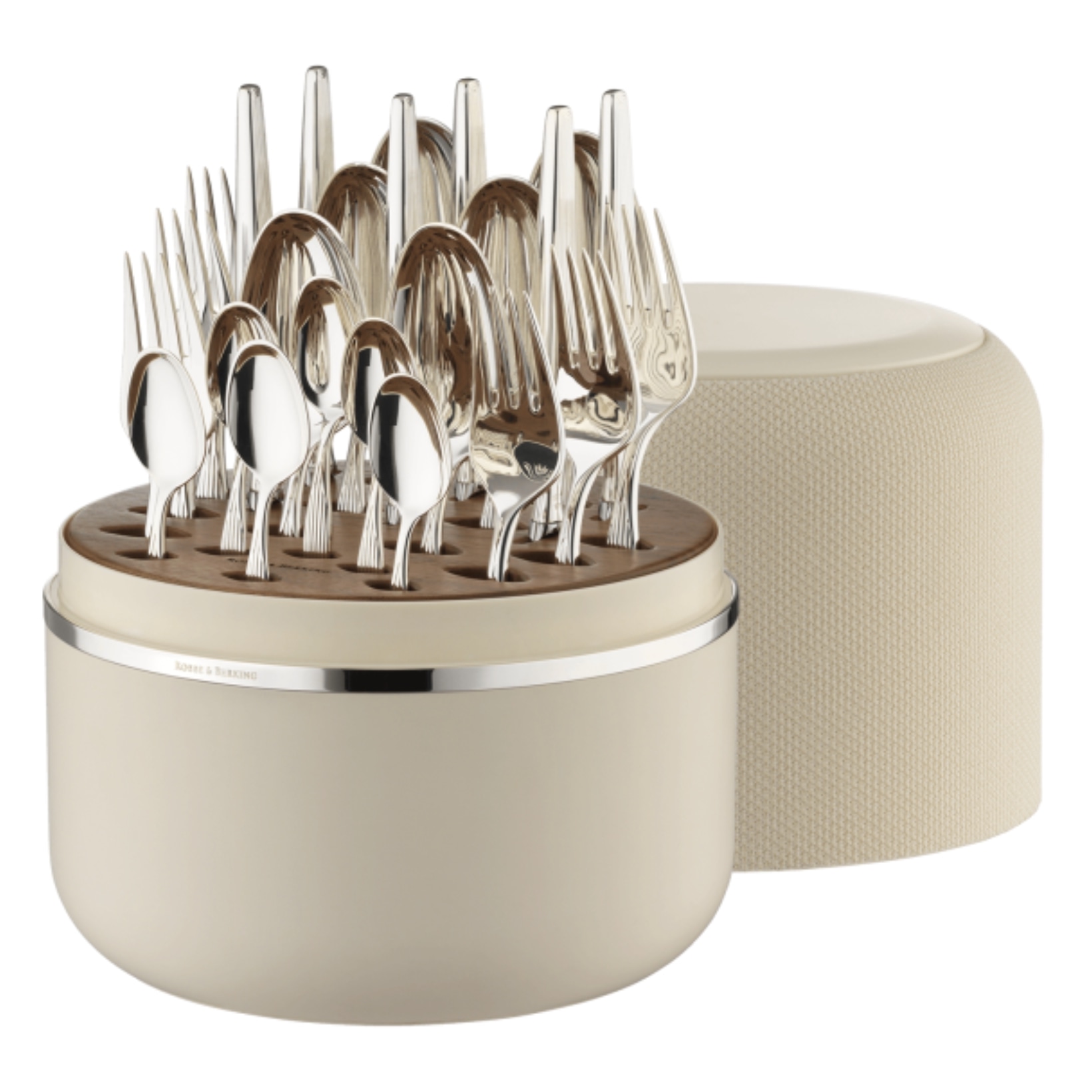 Robbe & Berking, Metropolitan cutlery, silver plated, The box - creme metropolitan