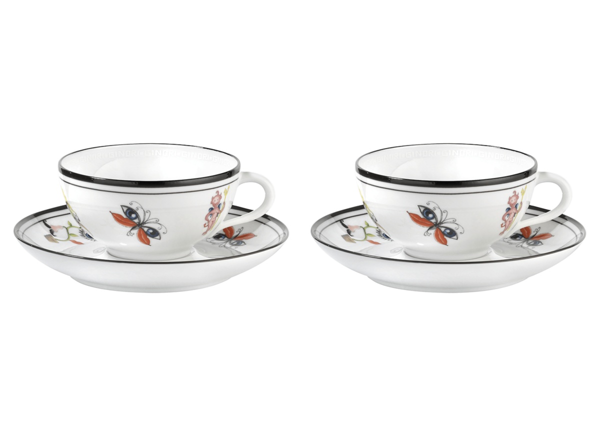 Ginori 1735, Arcadia, Tea set for 2