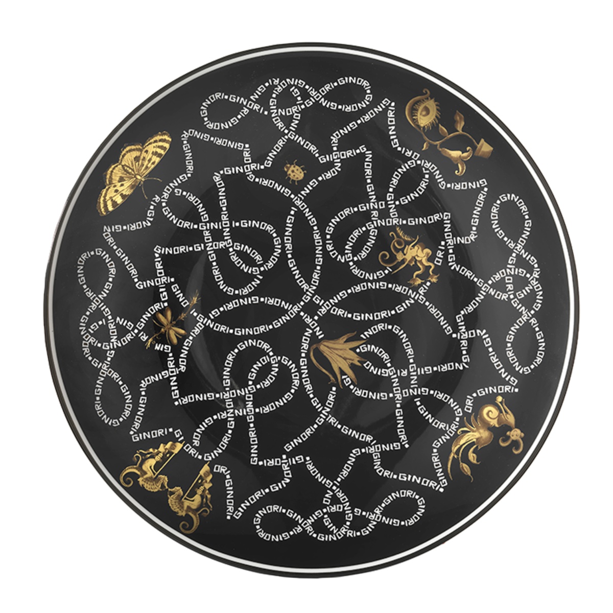 Ginori 1735, Arcadia, Presentation plate black