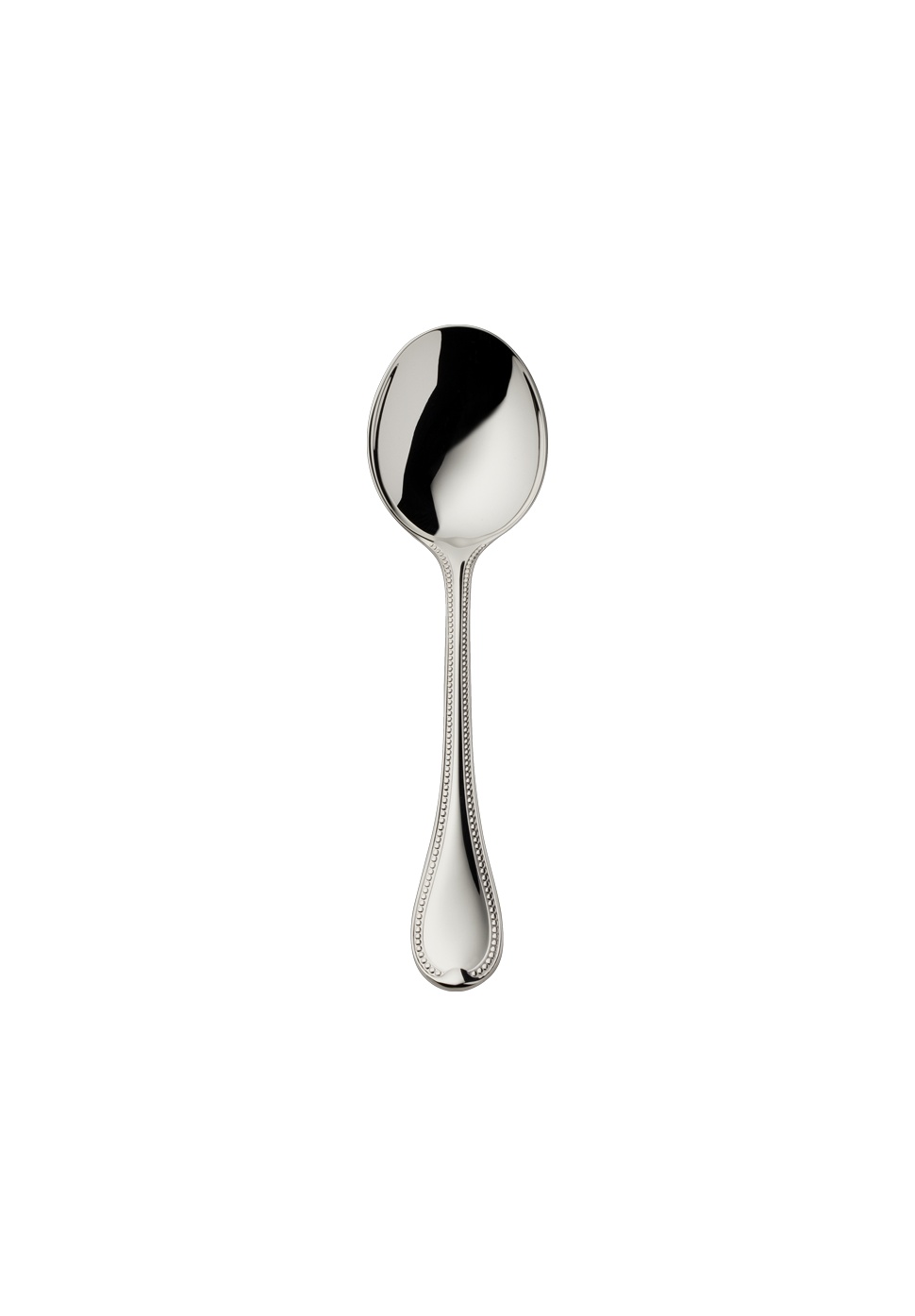 Robbe & Berking, Französisch-perl cutlery, silver plated, Cream spoon (broth spoon)