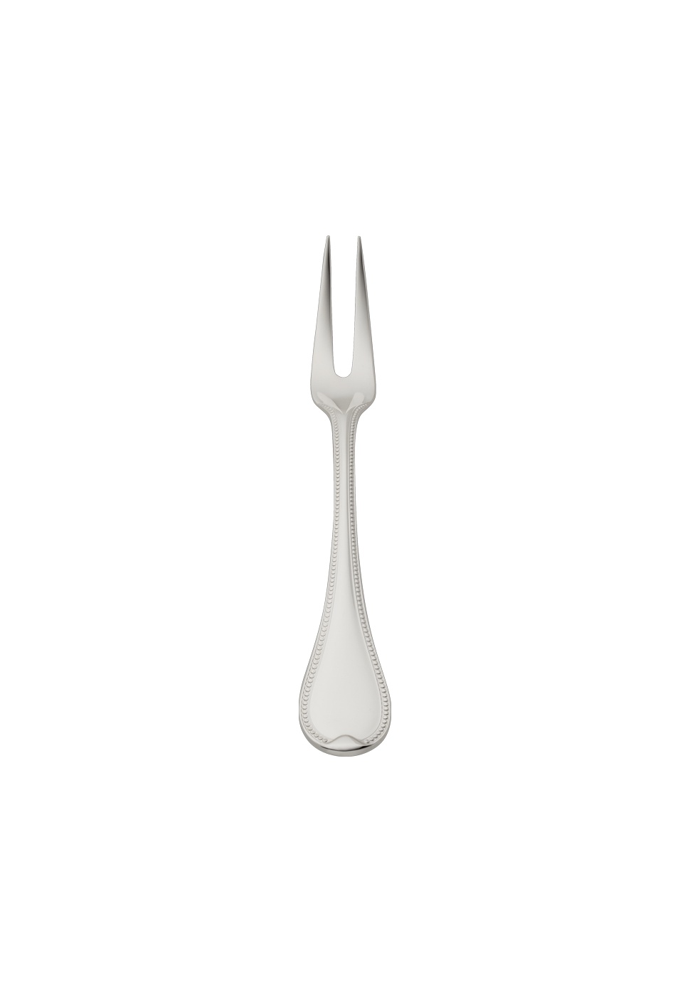 Robbe & Berking, Französisch-perl cutlery, silver plated, Meat fork, large