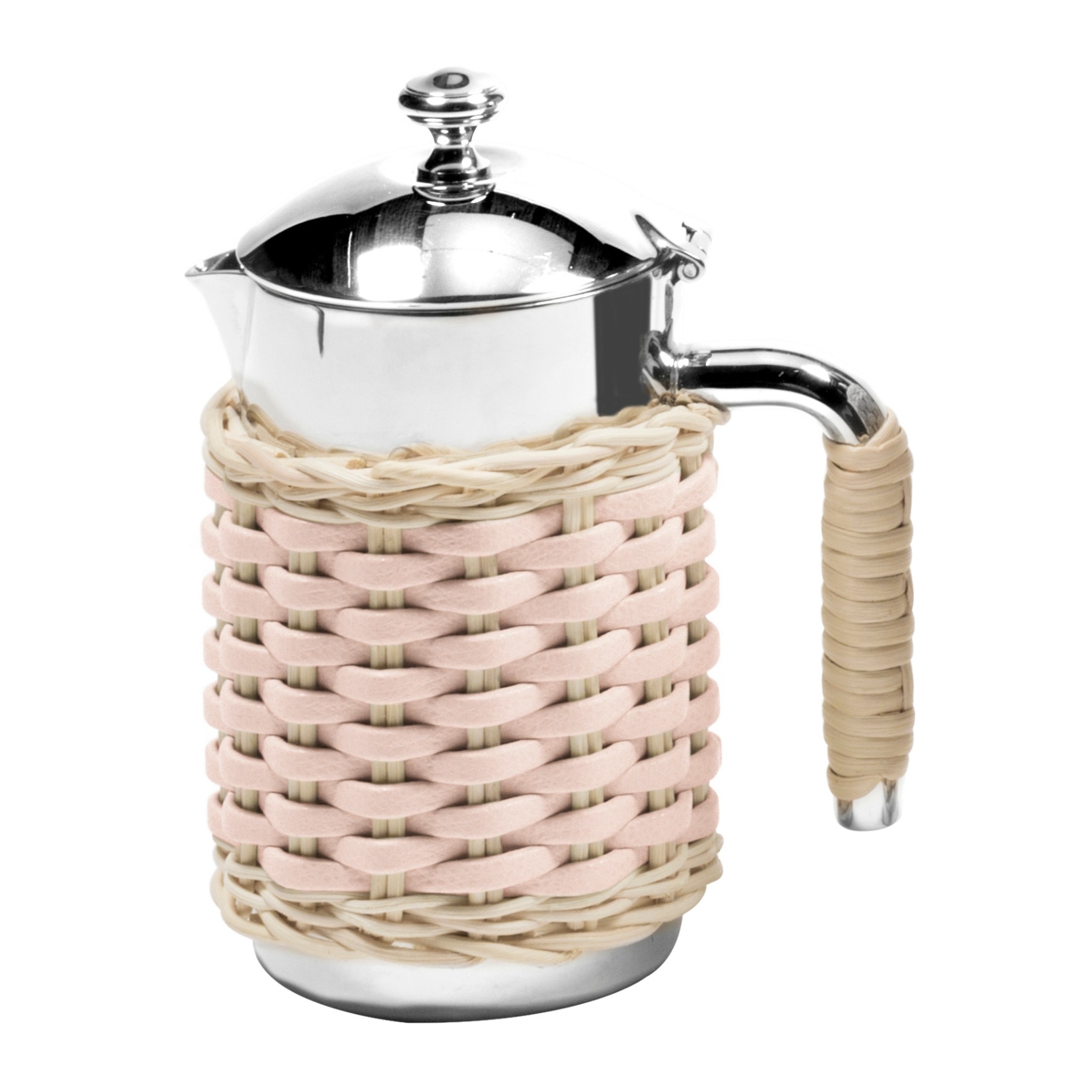 Pigment France, Leather & rattan carafes, Rennes carafe 0.3 l