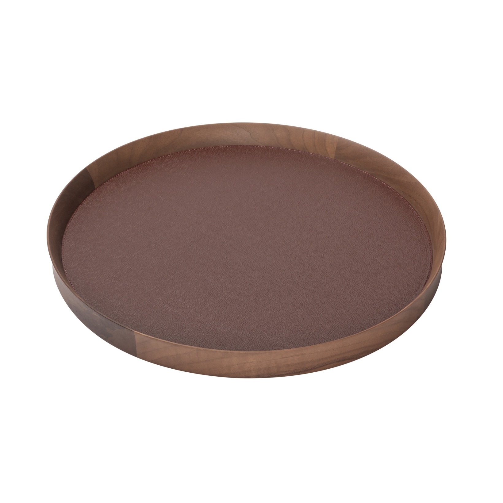 Poltrona Frau, Trays collection, Round tray medium, burgundy