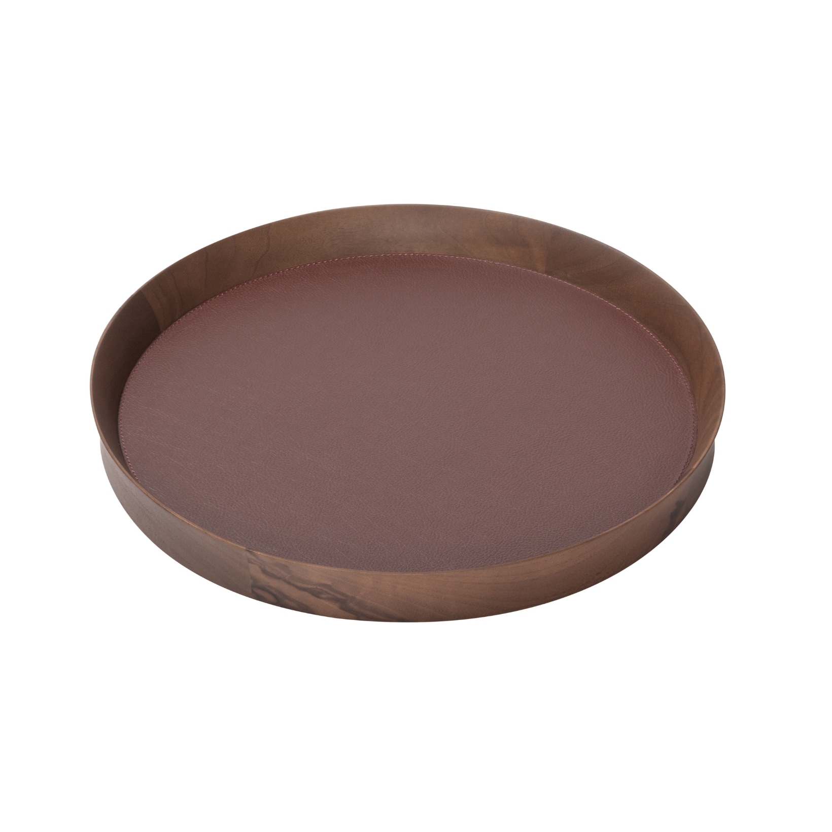 Poltrona Frau, Trays collection, Round tray small, burgundy