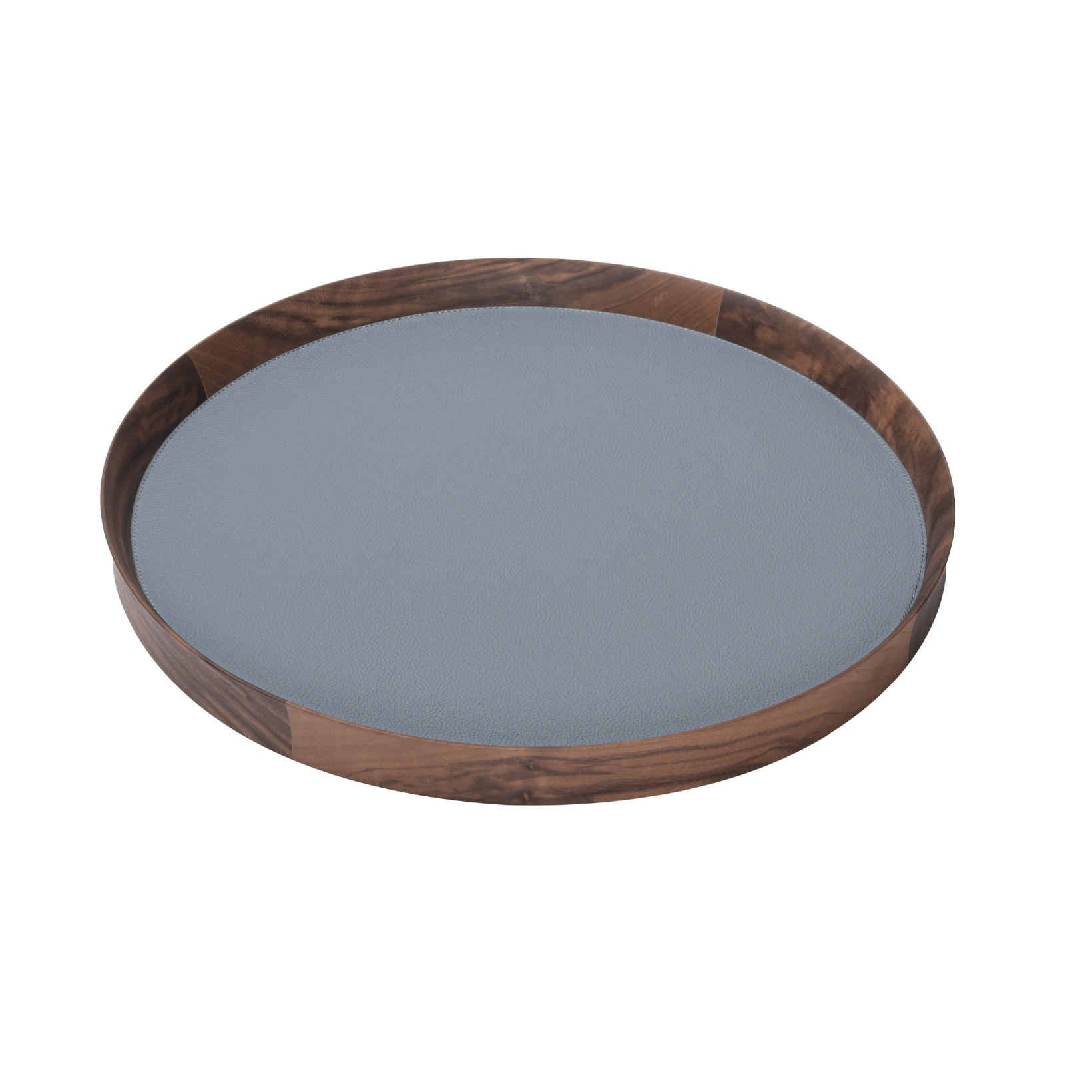Poltrona Frau, Trays collection, Round tray medium, light blue