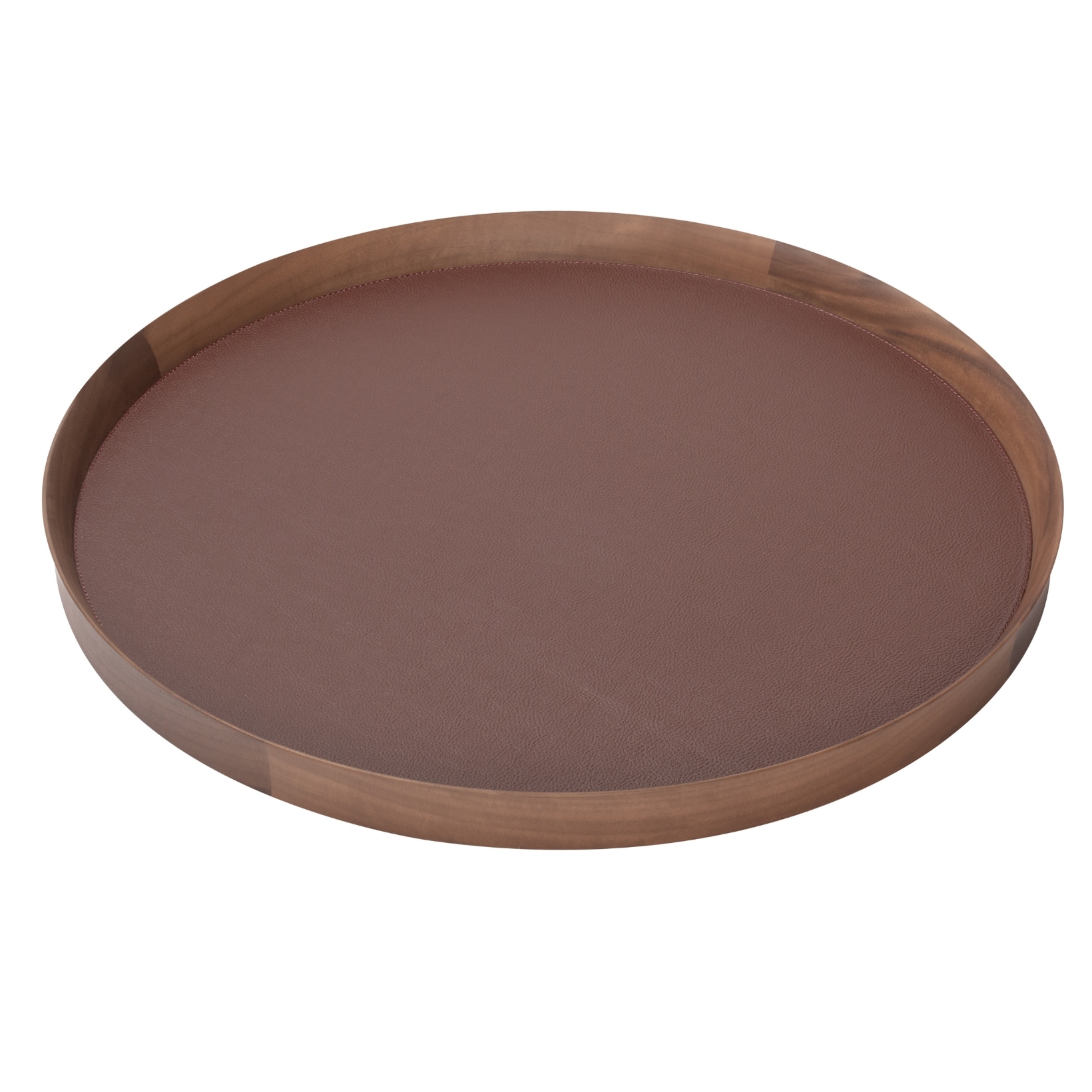 Poltrona Frau, Trays collection, Round tray large, burgundy