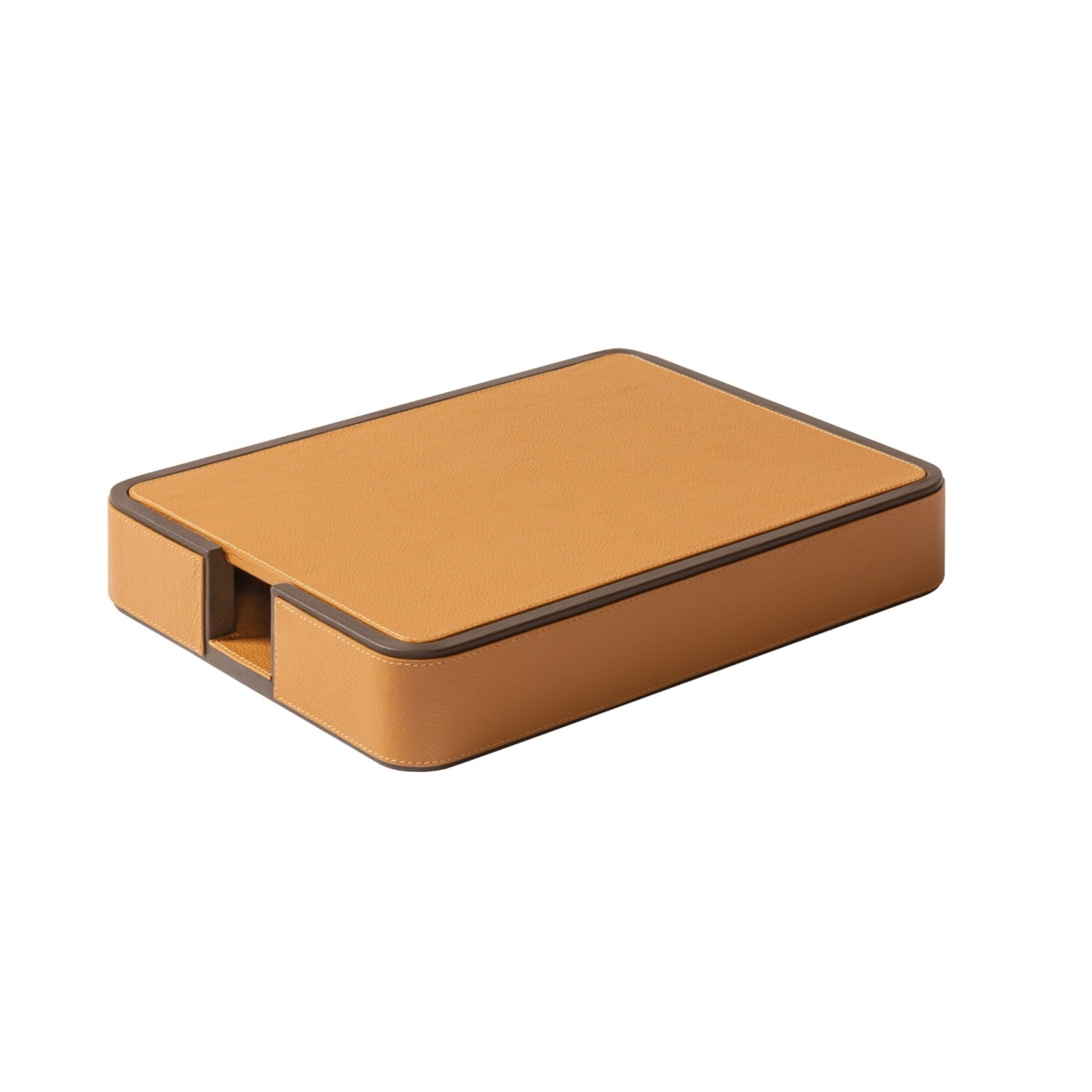Poltrona Frau, Desk sets, A4 paper tray, orange