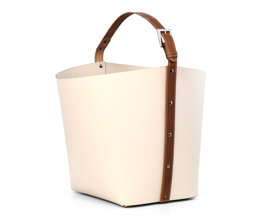 Pinetti, Ovo baskets, Large basket with handles, cream