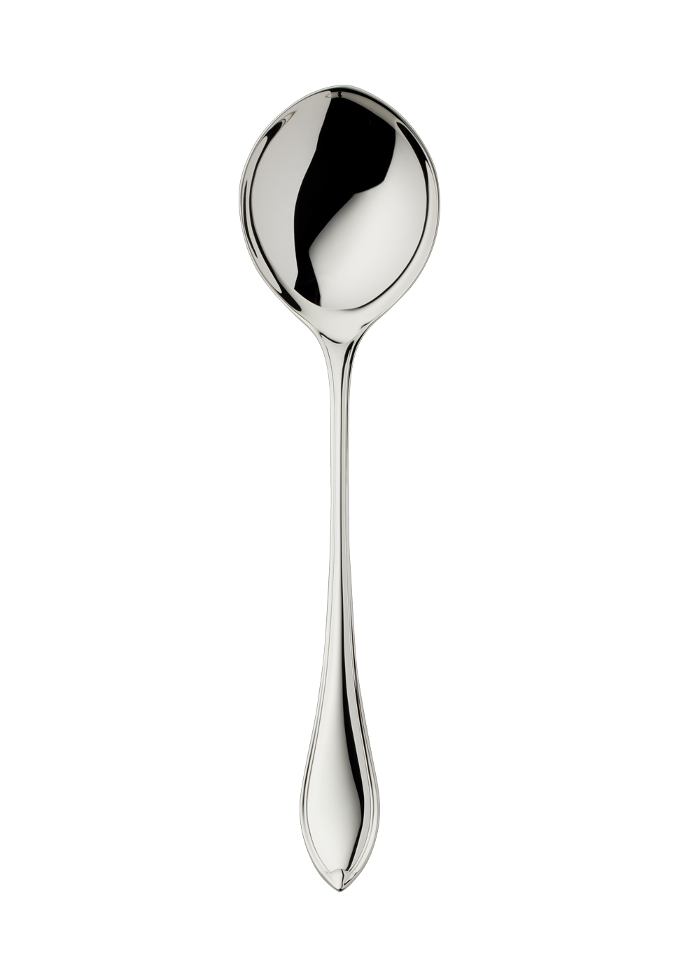 Robbe & Berking, Navette cutlery, sterling silver, Compote/salad serving spoon, large