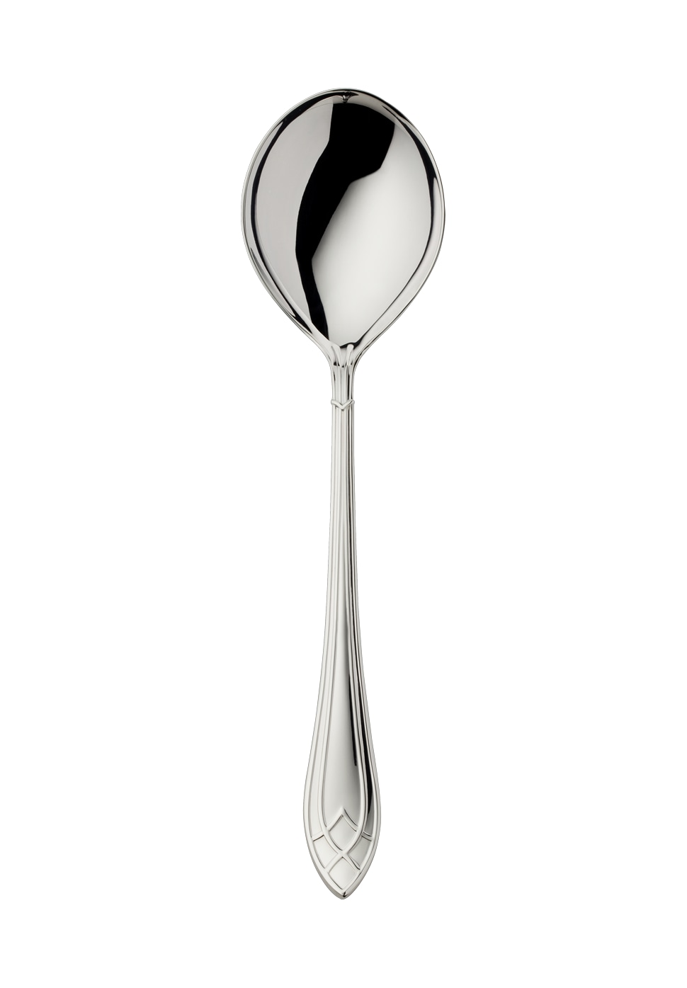 Robbe & Berking, Arcade cutlery, silver plated, Compote / salad serving spoon, large
