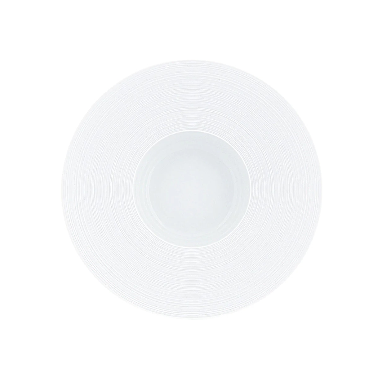 J.L Coquet, Hémisphère White Satin, Rim soup plate, medium