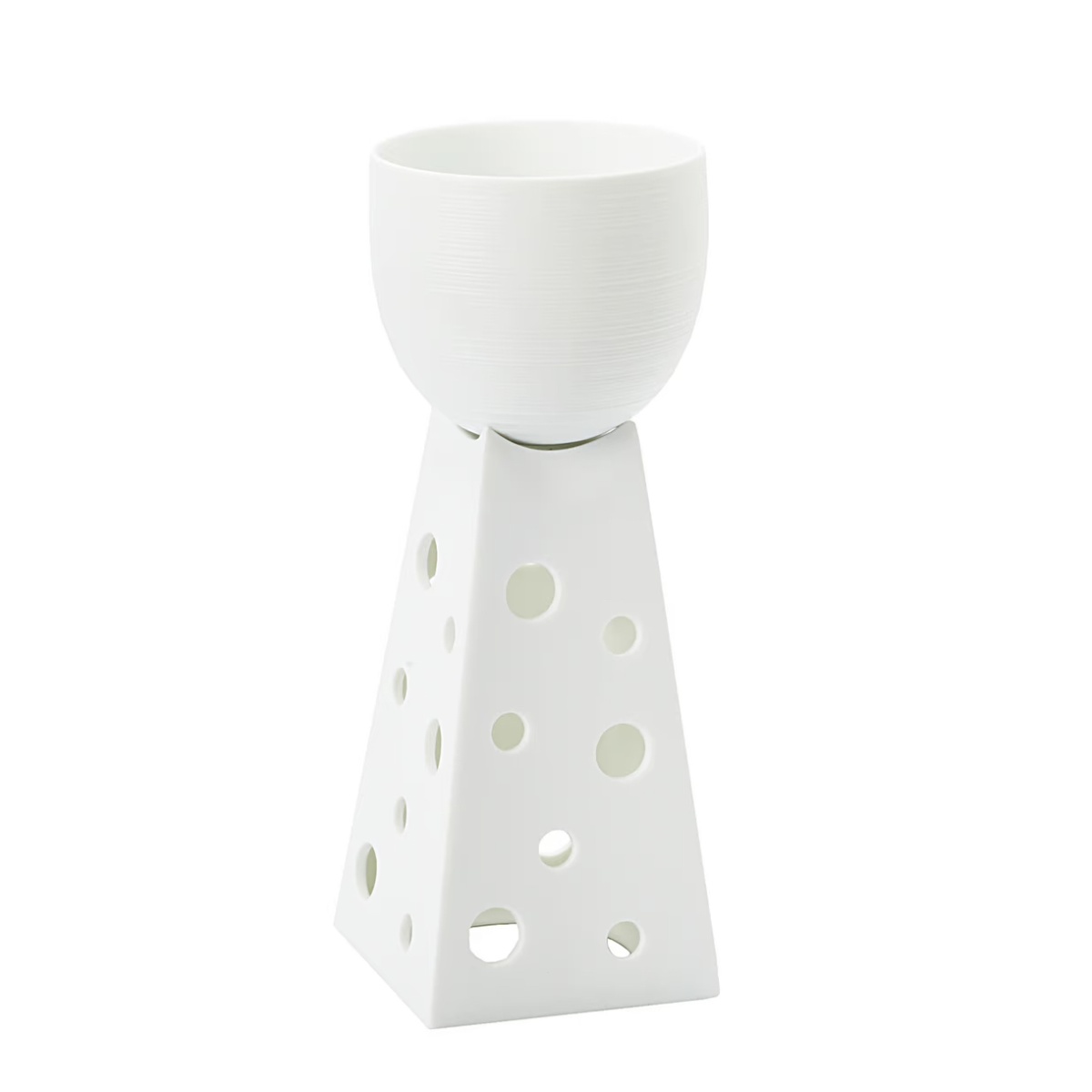 J.L Coquet, Hémisphère White Satin, Culbuto stand