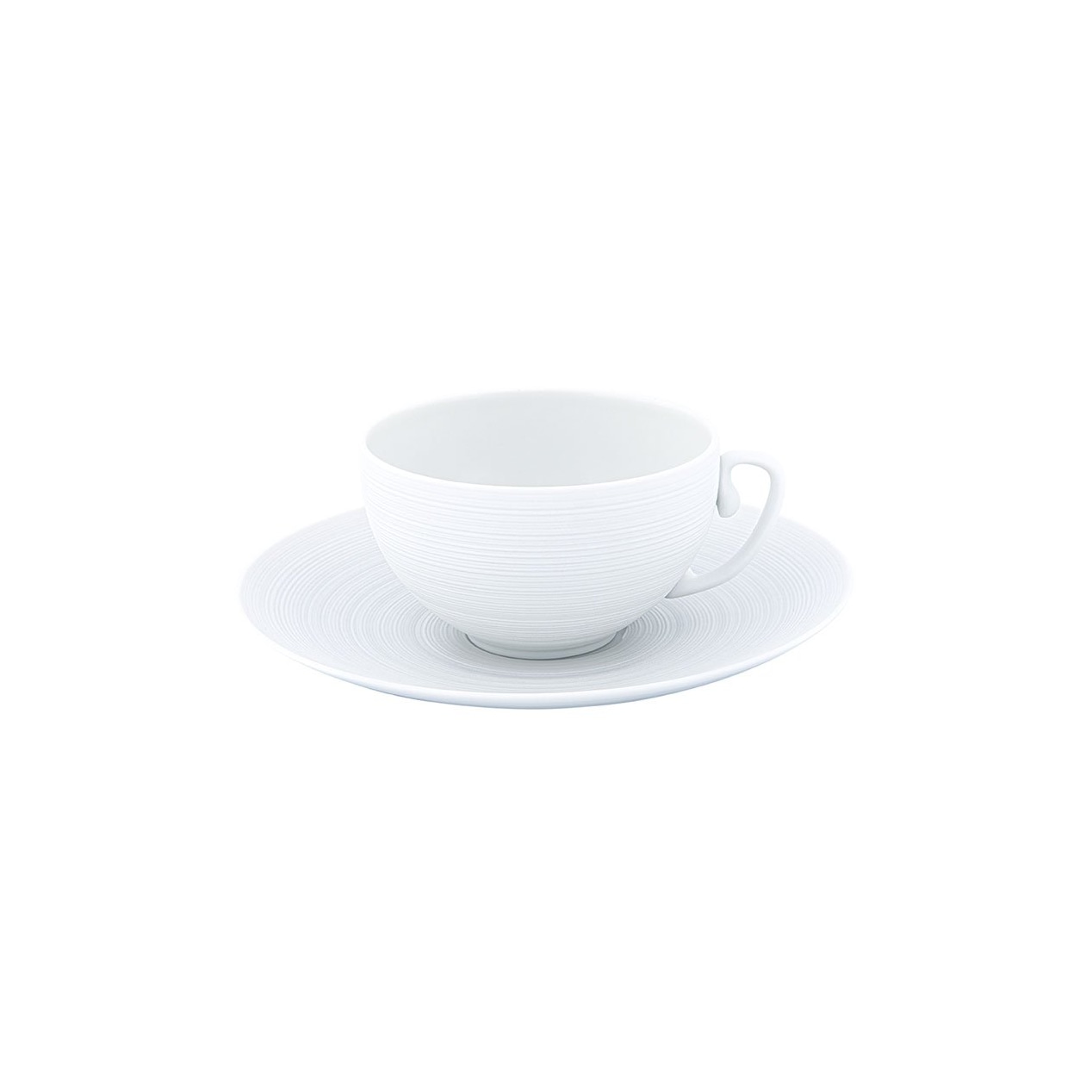 J.L Coquet, Hémisphère White Satin, Coffee saucer, extra