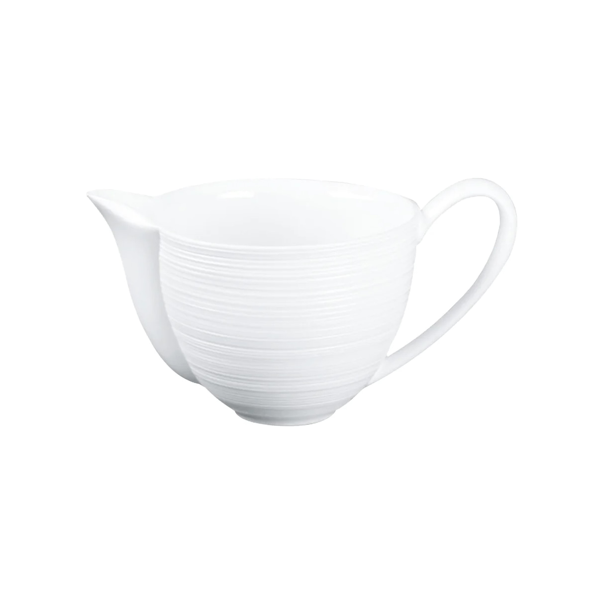 J.L Coquet, Hémisphère White Satin, Creamer, large, with handle