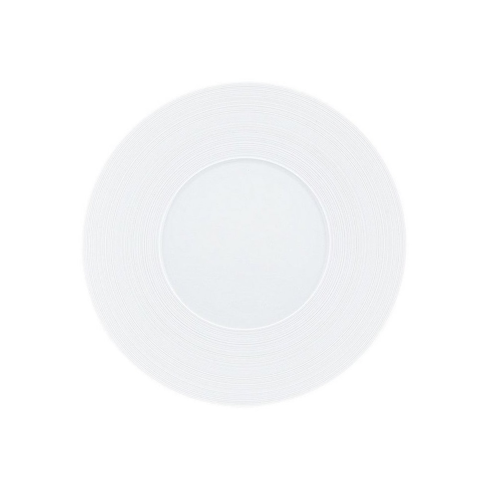 J.L Coquet, Hémisphère White Satin, Dessert plate