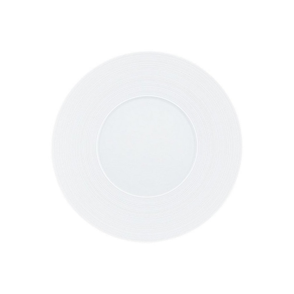 J.L Coquet, Hémisphère White Satin, Dessert plate