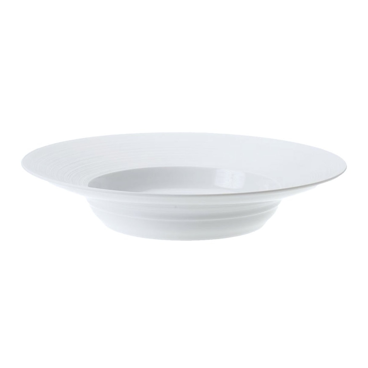 J.L Coquet, Hémisphère White Satin, Hollow dish with rim