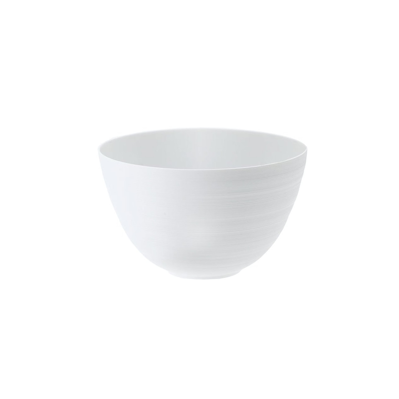 J.L Coquet, Hémisphère White Satin, Salad serving bowl, medium