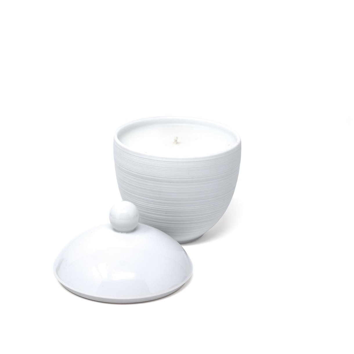 J.L Coquet, Hémisphère White Satin, Candle jar "vegetal milk" scent