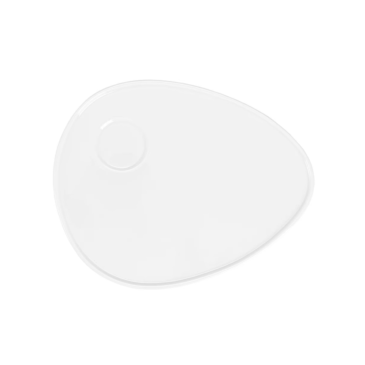 J.L Coquet, Hémisphère White Satin, Tray for egg, small