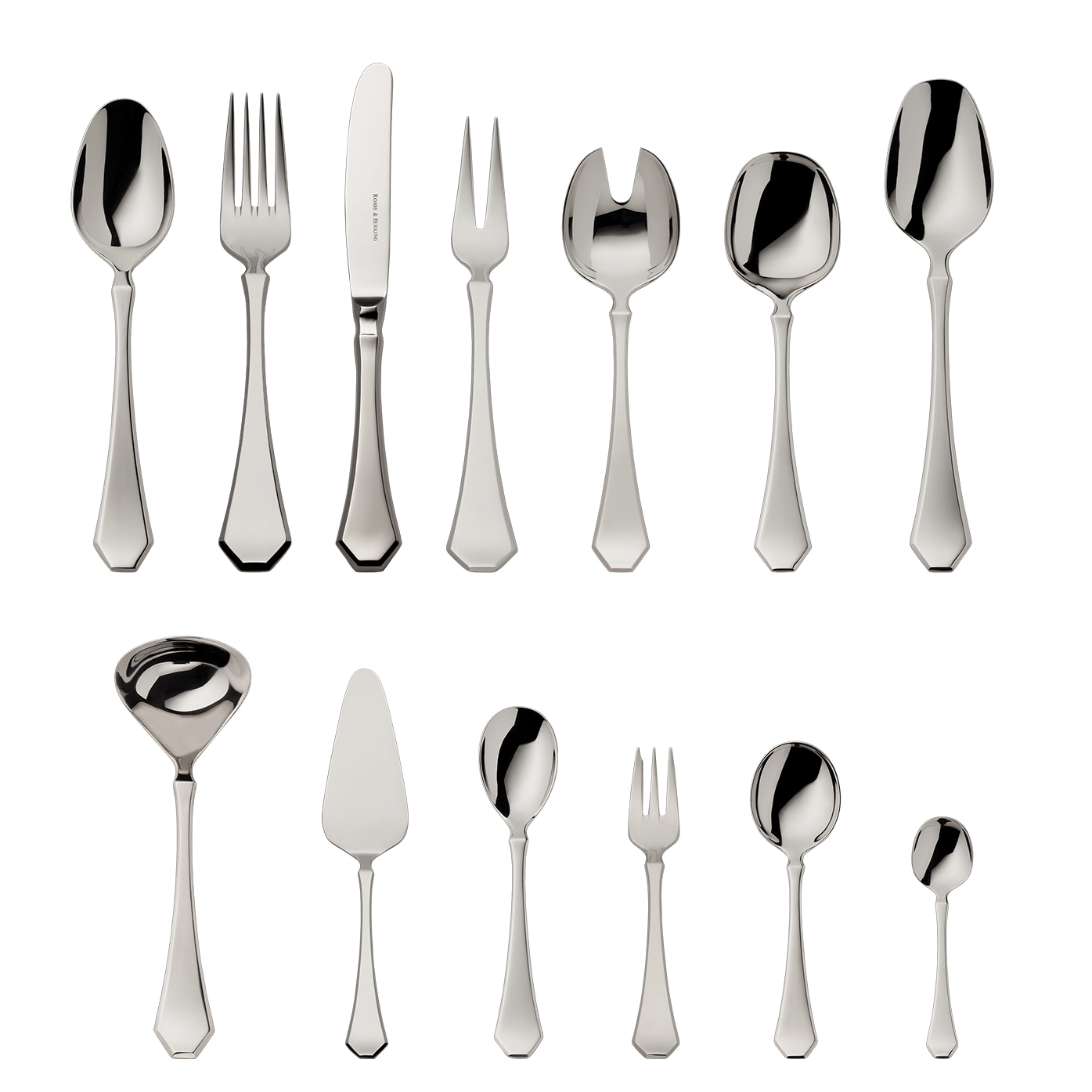 Robbe & Berking, Baltic cutlery, stainless steel, 70-piece set