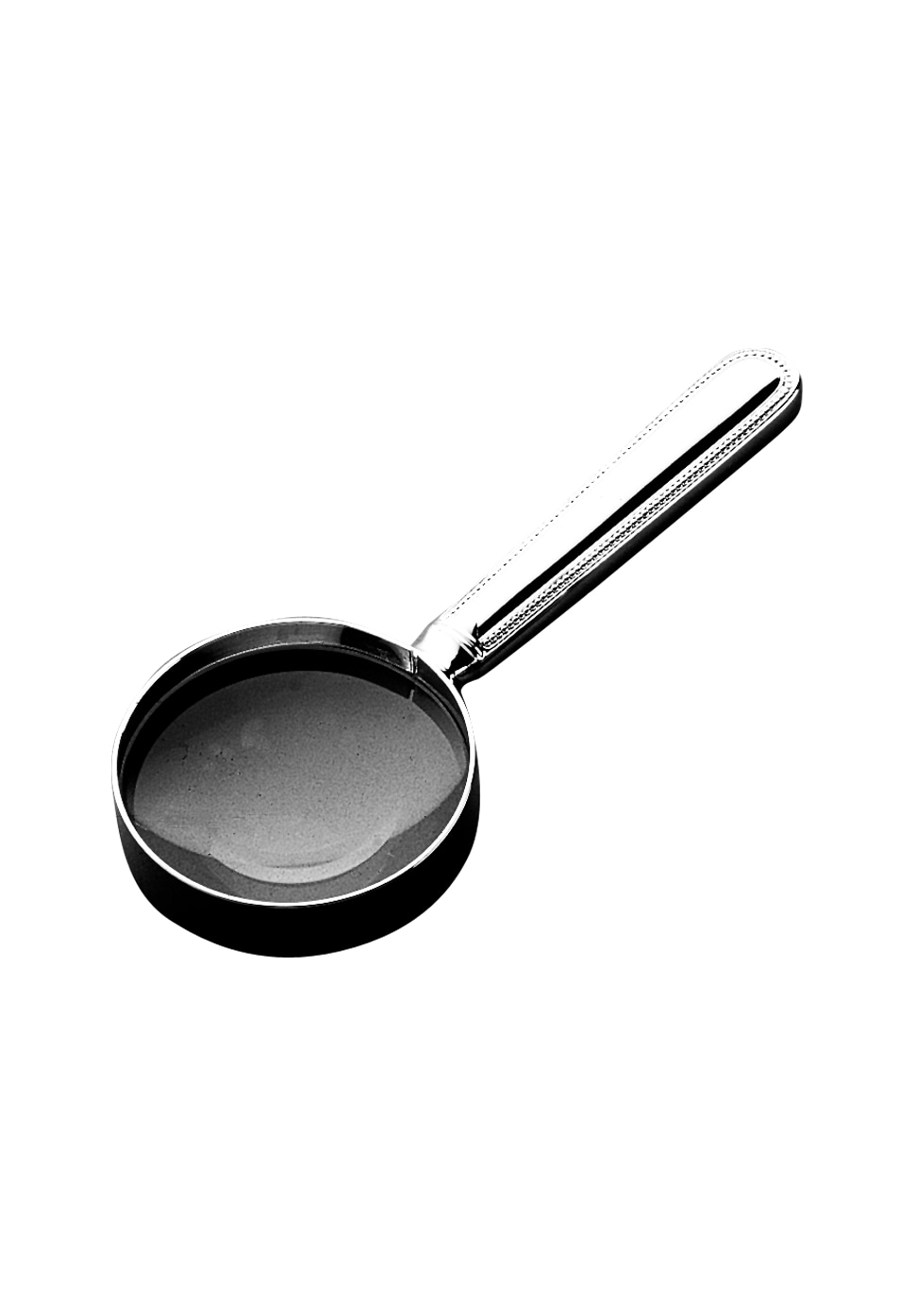 Robbe & Berking, Französisch-perl cutlery, sterling silver, Magnifying glass without gilding