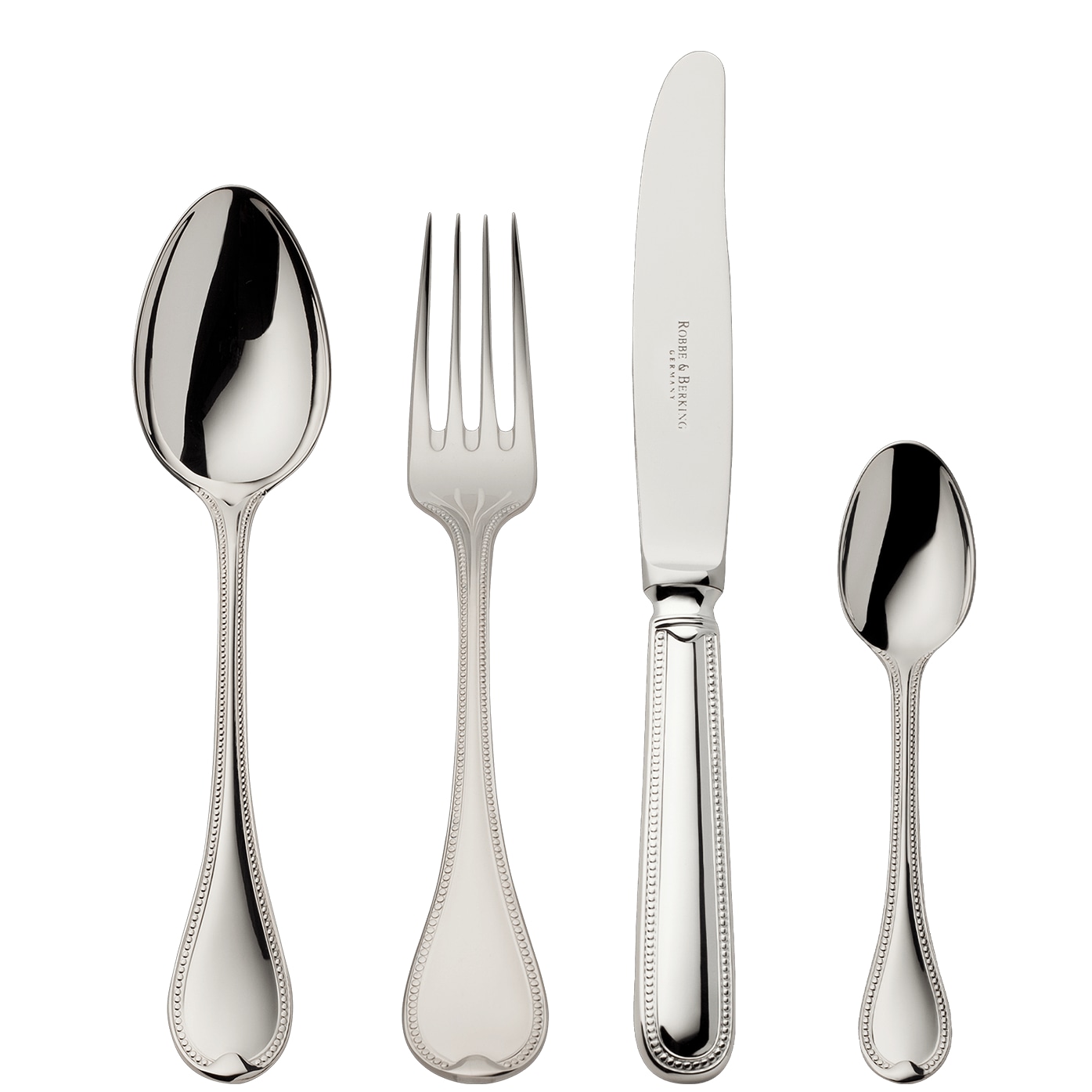 Robbe & Berking, Französisch-perl cutlery, sterling silver, 4 - piece children set