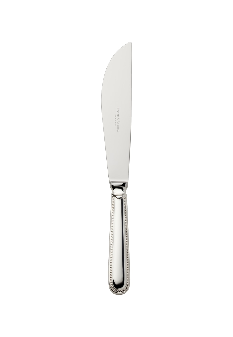 Robbe & Berking, Französisch-perl cutlery, sterling silver, Carving knife