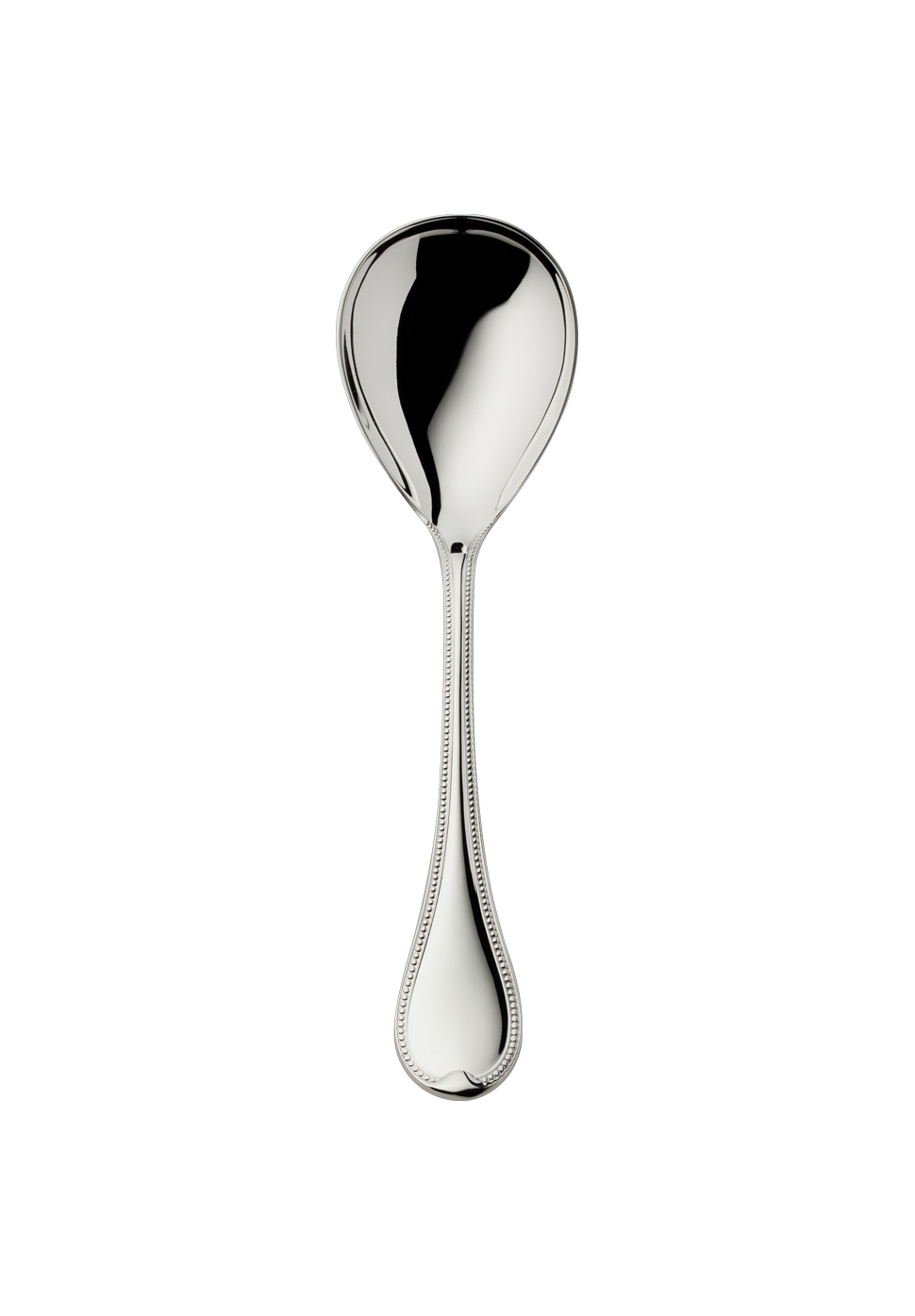 Robbe & Berking, Französisch-perl cutlery, sterling silver, Compote/salad serv spoon, large