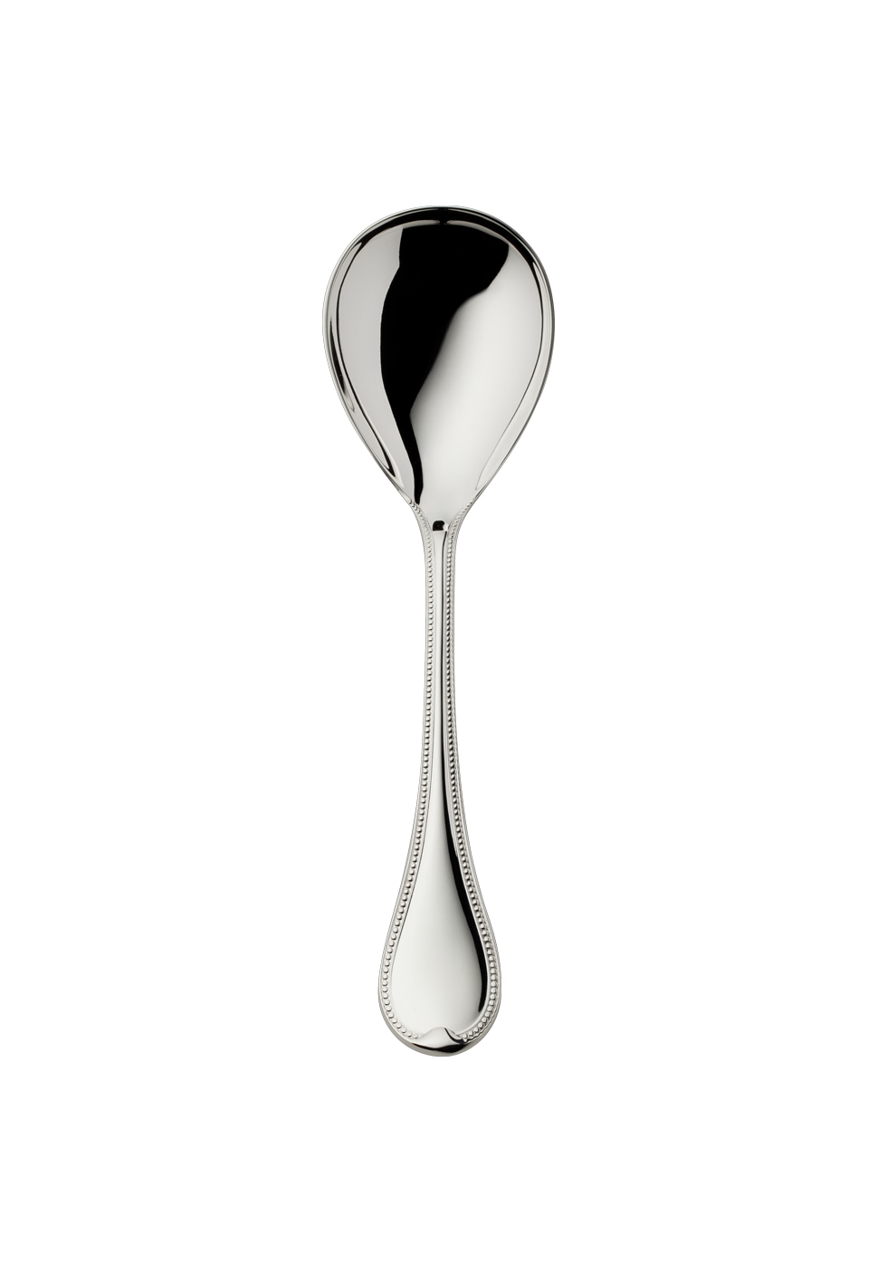 Robbe & Berking, Französisch-perl cutlery, sterling silver, Compote/salad serv spoon, large