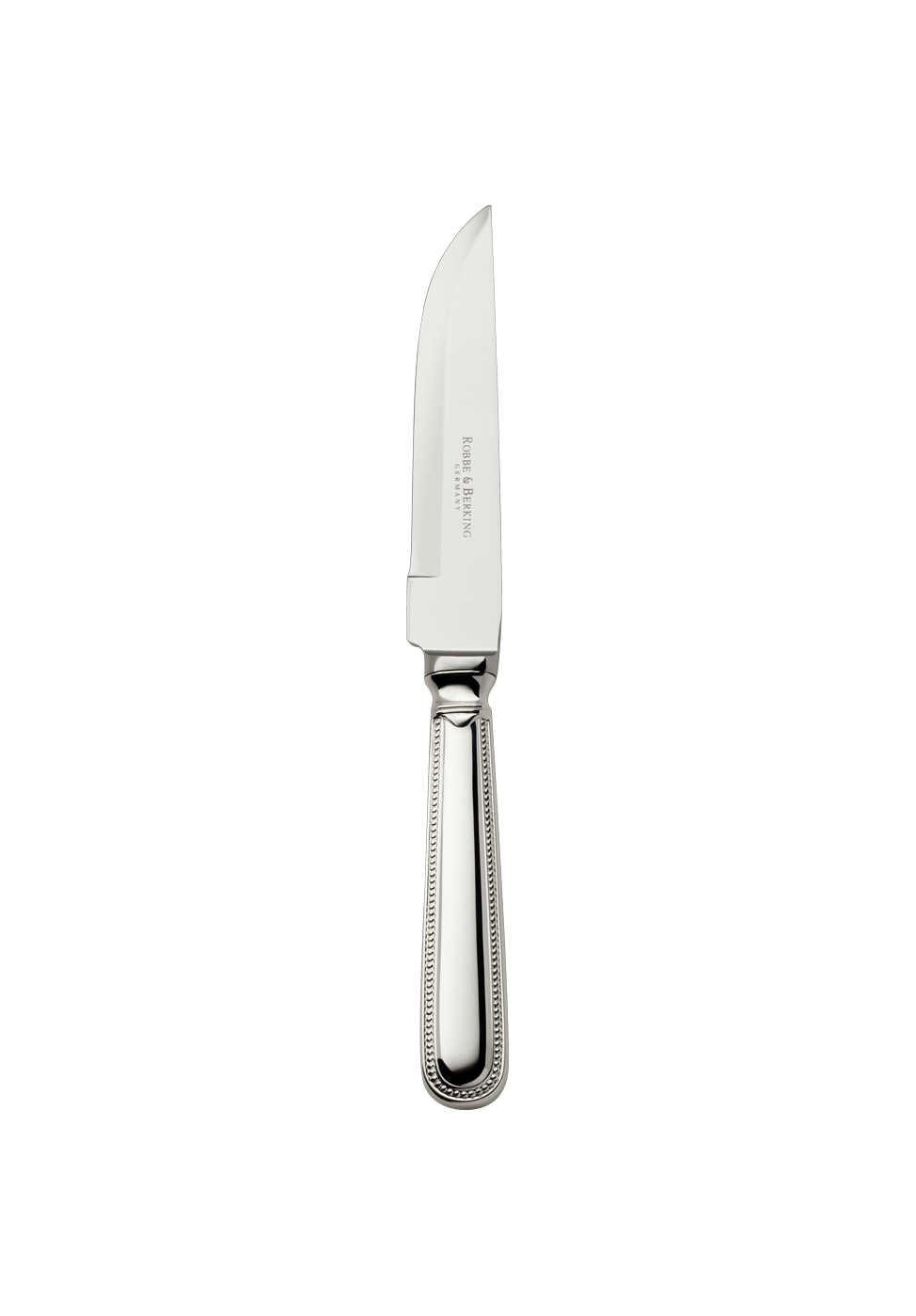 Robbe & Berking, Französisch-perl cutlery, sterling silver, Steak knife