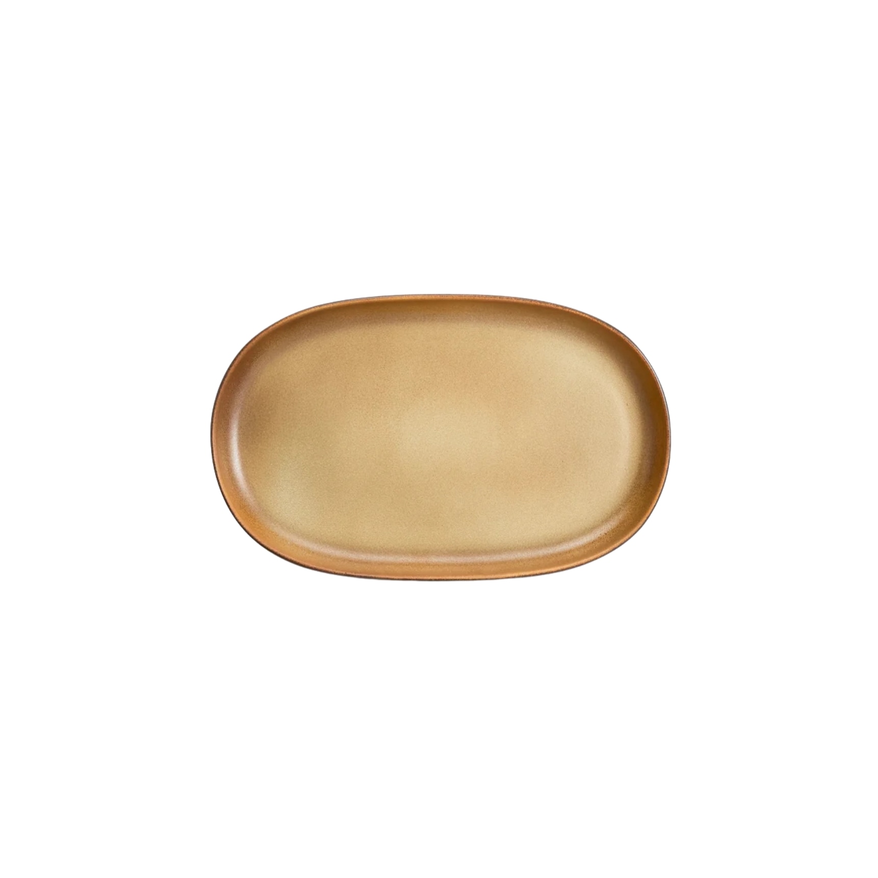 L'Objet, Terra leather, Oval platter, small
