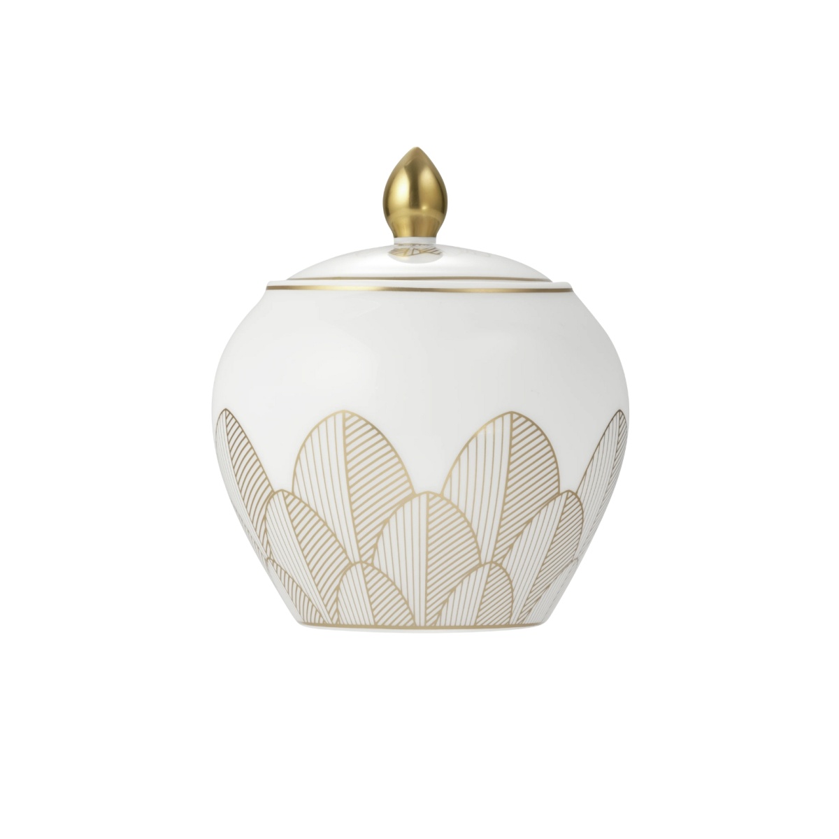 Christofle, Malmaison Impériale Gold, Covered sugar bowl