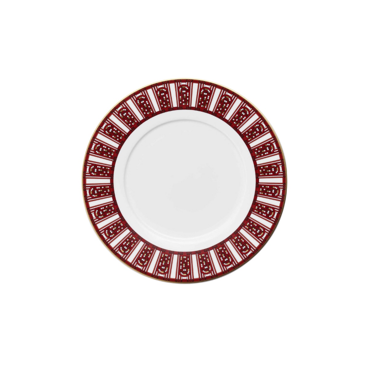 Baccarat, Arcadia red, Dessert plate set of 2