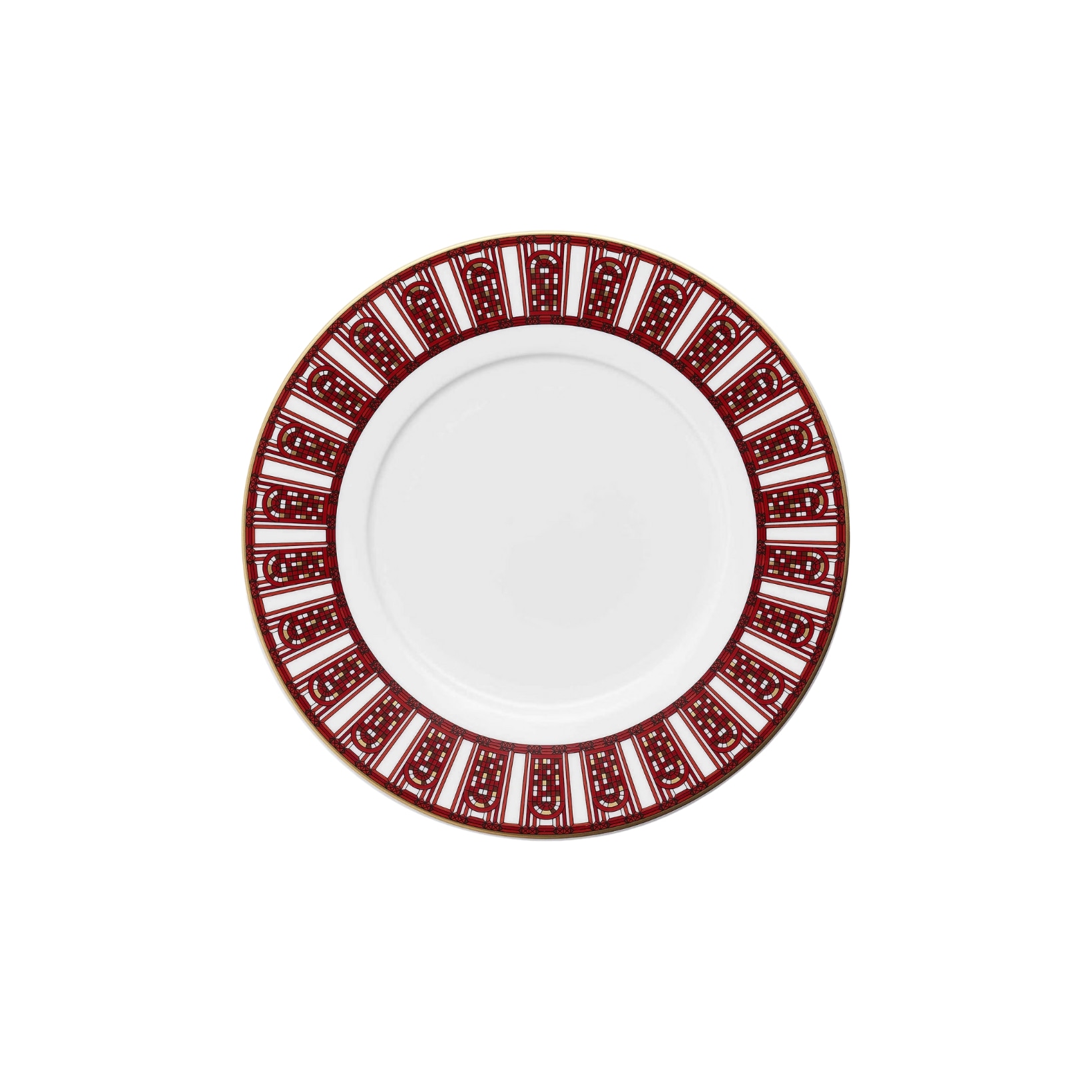 Baccarat, Arcadia red, Dessert plate set of 2