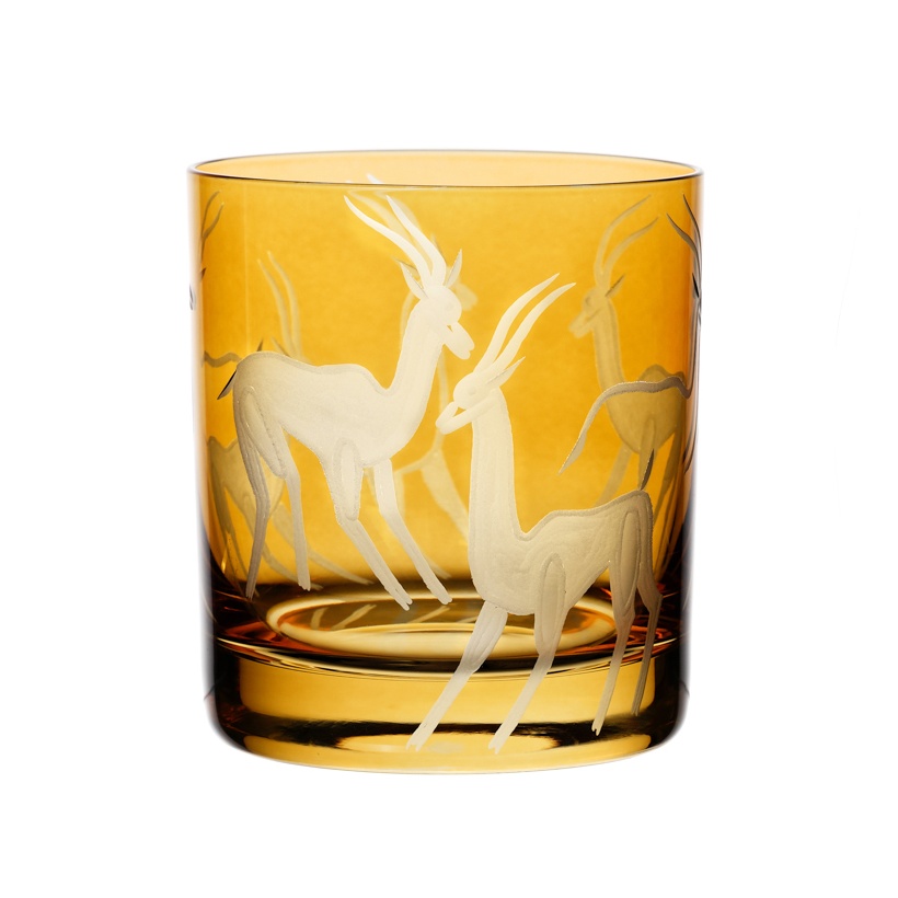 Artel, Safari double old fashioned tumblers, Double old fashioned tumbler, gazelles