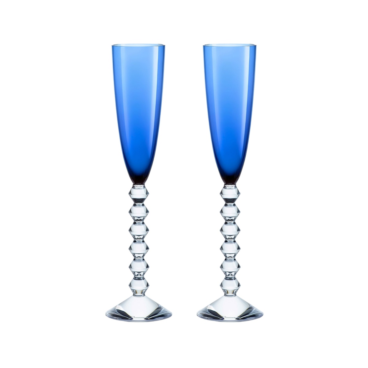 Baccarat, Vega, Flutissimo set of 2, blue