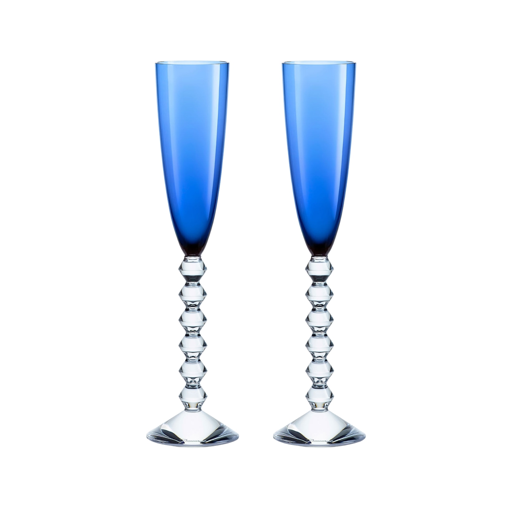 Baccarat, Vega, Flutissimo set of 2, blue