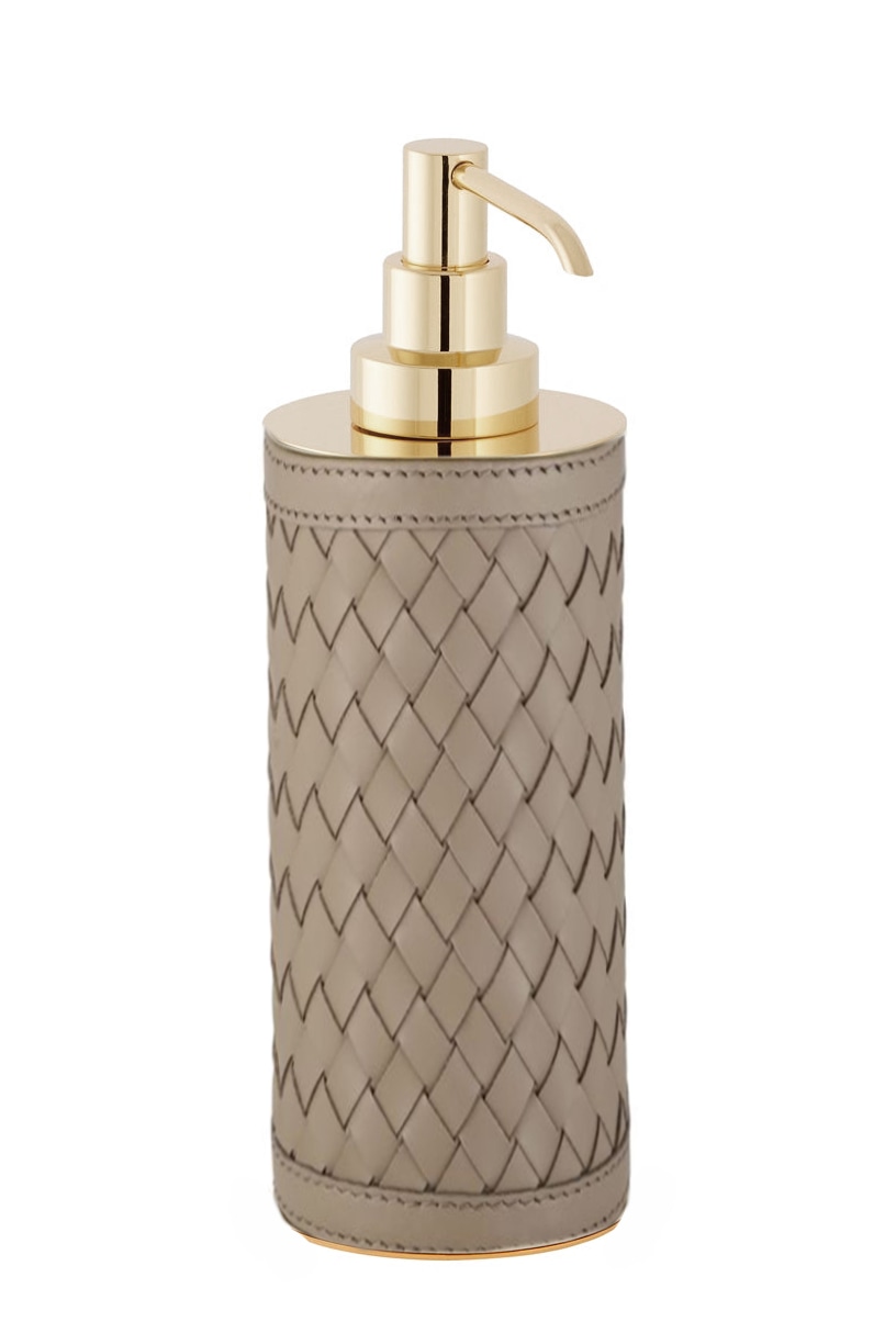 Riviere, Alghero Handwoven Bathroom set, Tall soap dispenser