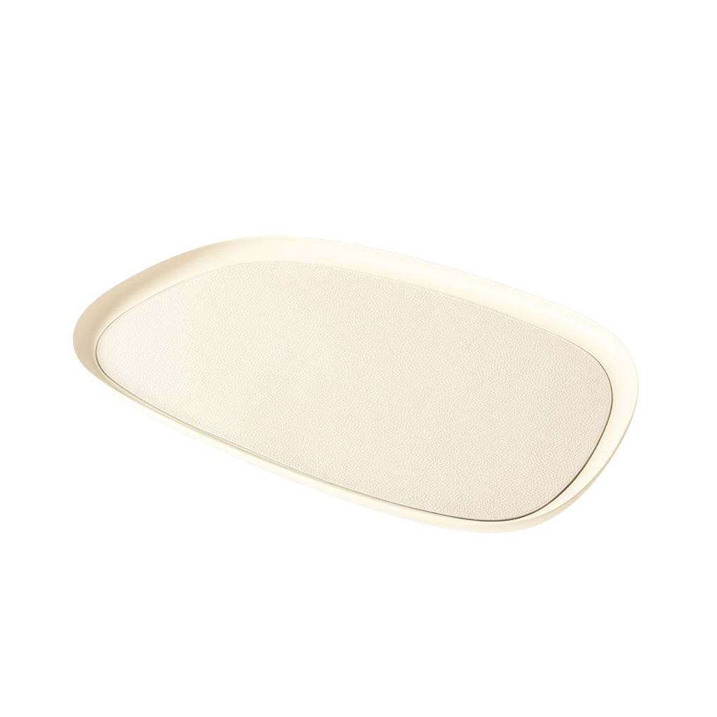 Giobagnara, Maris aluminium trays by Kelly Wearstler, Extra large rectangular tray, ivory